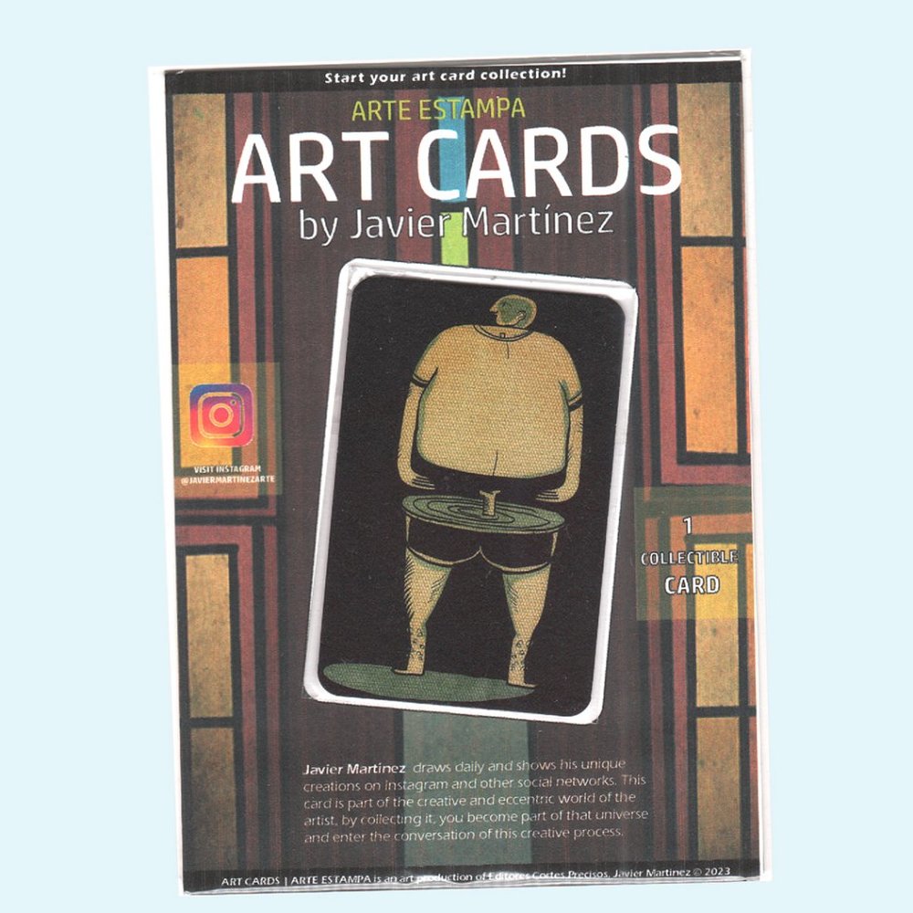 ART CARDS [ CUT IN HALF ]  Digital Drawings by Javier Martinez